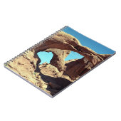 Landschapsfoto van Double Arch Desert Notitieboek (Linkerzijde)