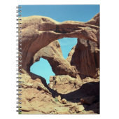 Landschapsfoto van Double Arch Desert Notitieboek (Voorkant)