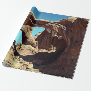 Landschapsfoto van Double Arch Utah Cadeaupapier