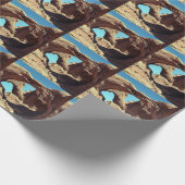 Landschapsfoto van Double Arch Utah Cadeaupapier (Hoek)