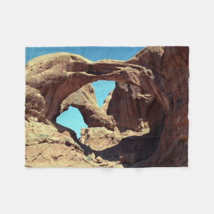 Landschapsfoto van Double Arch Utah Fleece Deken