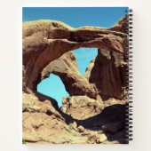 Landschapsfoto van Double Arch Utah Notitieboek (Achterkant)