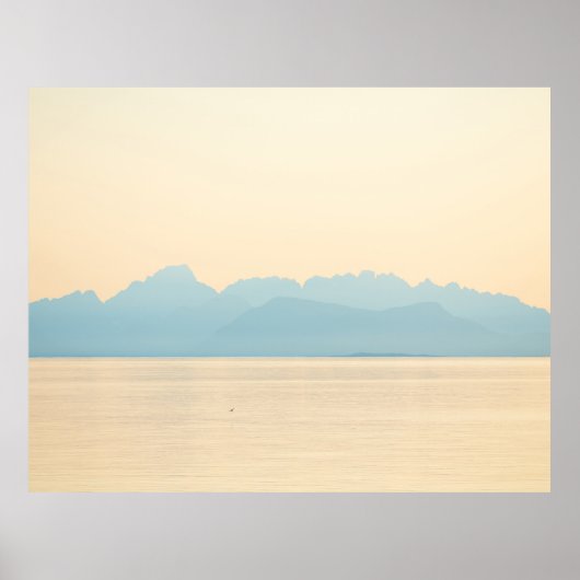 LANDSCHAPSFOTO VAN EEN MOUNTAINE EN EEN WATERLICHA POSTER (Voorkant)