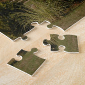 Landschapsfoto van Farmland met Garden en Barn Legpuzzel (Zijkant)