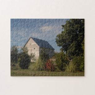 Landschapsfoto van Farmland met Garden en Barn Legpuzzel