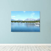 Landschapsfoto van het Grote Teton National Park Canvas Afdruk (Insitu (Houten vloer))