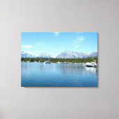 Landschapsfoto van het Grote Teton National Park Canvas Afdruk (Voorkant)