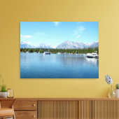 Landschapsfoto van het Grote Teton National Park Canvas Afdruk (Insitu (Woonkamer))