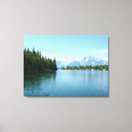 Landschapsfoto van het Grote Teton National Park Canvas Afdruk