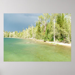 Landschapsfoto van het Grote Teton National Park Poster