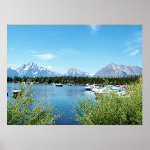 Landschapsfoto van het Grote Teton National Park Poster