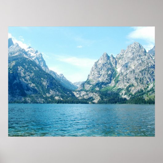 Landschapsfoto van het Grote Teton National Park Poster (Voorkant)