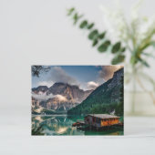 Landschapsfoto van het Italiaanse bergmeer Briefkaart (Staand voorkant)