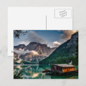 Landschapsfoto van het Italiaanse bergmeer Briefkaart (Voorkant / Achterkant)