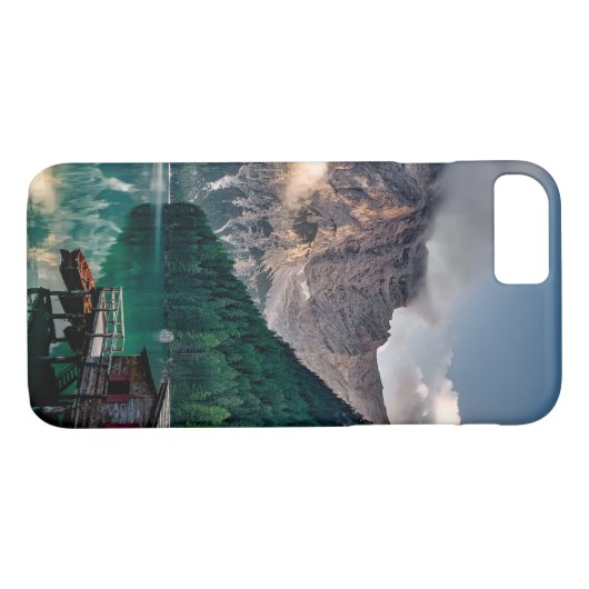 Landschapsfoto van het Italiaanse bergmeer Case-Mate iPhone Case (Achterkant (Horizontaal))