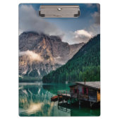 Landschapsfoto van het Italiaanse bergmeer Klembord (Voorkant)