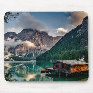 Landschapsfoto van het Italiaanse bergmeer Muismat