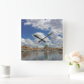 Landschapsfoto van het meer Calm Water Prescott Ar Vierkante Klok (Huis)