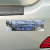 Landschapsfoto van het nationale park Blue Crater  Bumpersticker (Op auto)