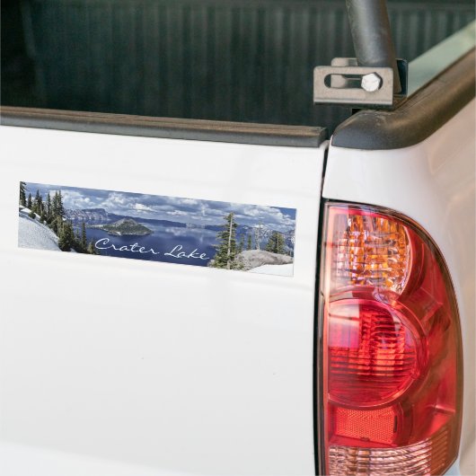 Landschapsfoto van het nationale park Blue Crater  Bumpersticker (Op Truck)