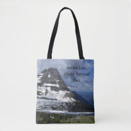 Landschapsfoto van het verborgen meer Glacier Nati Tote Bag