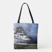 Landschapsfoto van het verborgen meer Glacier Nati Tote Bag (Achterkant)
