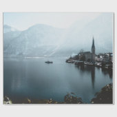 LANDSCHAPSFOTO VAN HET WATERLICHAAM NAAR HET MOUNT CADEAUPAPIER (Vlak)