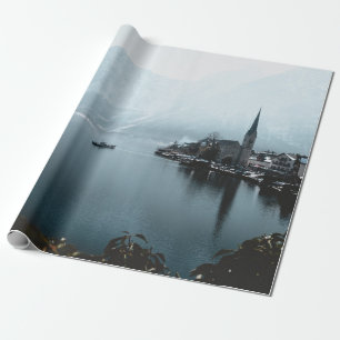 LANDSCHAPSFOTO VAN HET WATERLICHAAM NAAR HET MOUNT CADEAUPAPIER