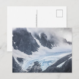 Landschapsfoto van Lyngen-gletsjer Feestdagenkaart