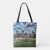 Landschapsfoto van Milwaukee, Wisconsin, Tote Bag (Achterkant)