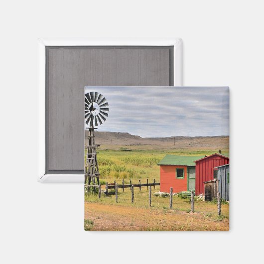 Landschapsfoto van Nebraska Magneet (Voorkant / Achterkant)