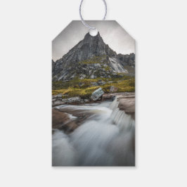 Landschapsfoto van Noorwegen Cadeaulabel