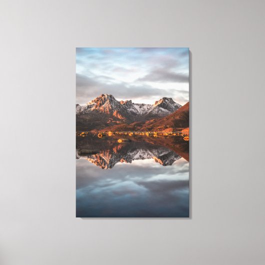Landschapsfoto van Noorwegen Canvas Afdruk (Voorkant)