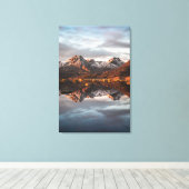 Landschapsfoto van Noorwegen Canvas Afdruk (Insitu (Houten vloer))