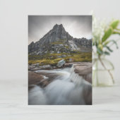 Landschapsfoto van Noorwegen Save The Date (Staand voorkant)