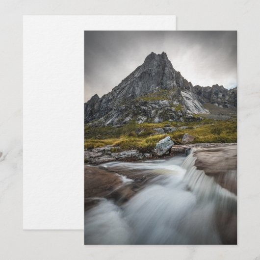 Landschapsfoto van Noorwegen Save The Date (Voorkant / Achterkant)