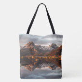 Landschapsfoto van Noorwegen Tote Bag (Achterkant)