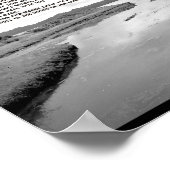 Landschapsfoto van Psalm 23 Poster (Hoek)