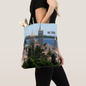 Landschapsfoto van Rab, Kroatië Tote Bag (Dichtbij)