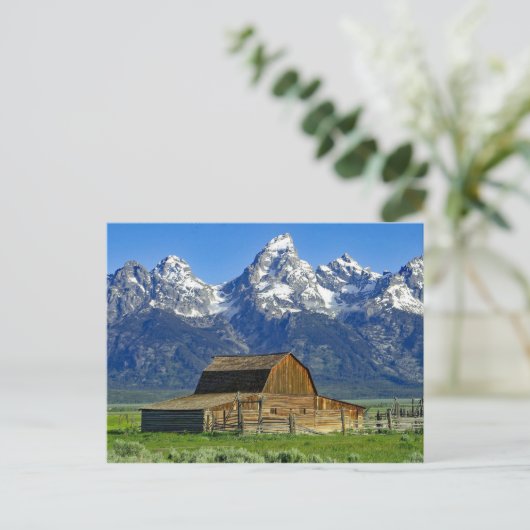 Landschapsfoto van Rustic Barn Briefkaart (Staand voorkant)