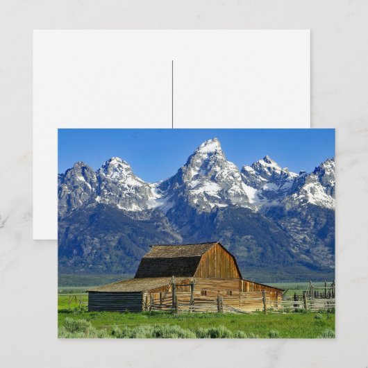 Landschapsfoto van Rustic Barn Briefkaart (Voorkant / Achterkant)