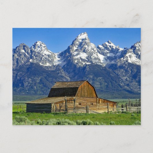 Landschapsfoto van Rustic Barn Briefkaart (Voorkant)