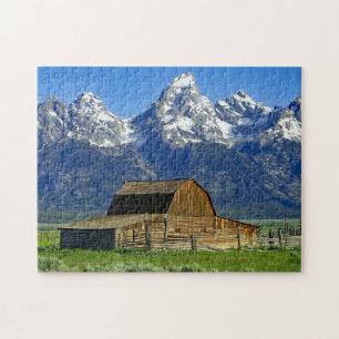 Landschapsfoto van Rustic Barn Legpuzzel