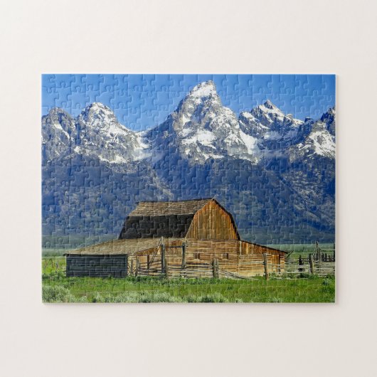 Landschapsfoto van Rustic Barn Legpuzzel (Horizontaal)