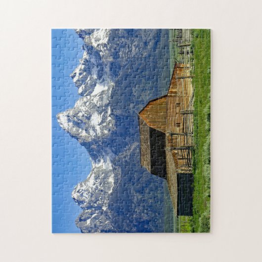 Landschapsfoto van Rustic Barn Legpuzzel (Verticaal)