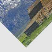 Landschapsfoto van Rustic Barn Tissuepapier (Detail)