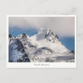 Landschapsfoto van Snowy Mountain Briefkaart (Voorkant)