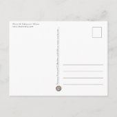 Landschapsfoto van Snowy Mountain Briefkaart (Achterkant)