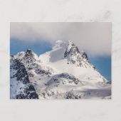 Landschapsfoto van Snowy Mountain Briefkaart (Voorkant)