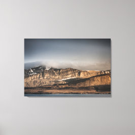 Landschapsfoto van Svalbard Canvas Afdruk